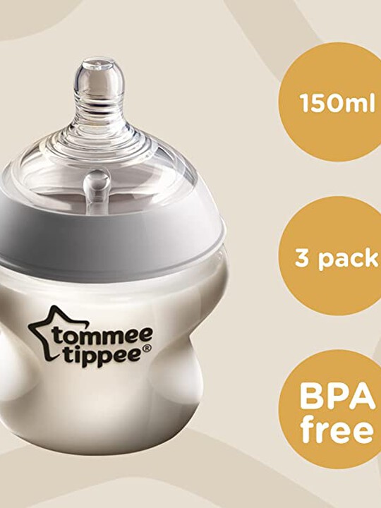 Tommee Tippee Closer To Nature Baby 260ml Bottle, 0 Months +, Pack of 6 image number 3